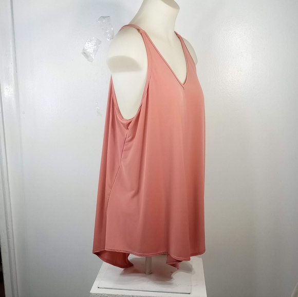 Firts Love Flowy Chiffon Sleeveless Top Sz 2X - Picture 7 of 8